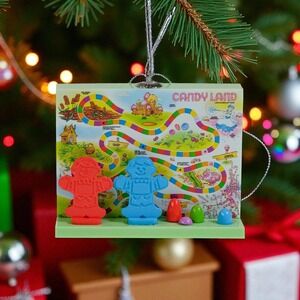 Candyland Hanging Christmas Tree Ornament Multicolor Size 3"x3.5"" New W/ Tag
